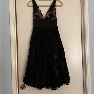 Bebe Size 2 black lace ballerina cocktail dress